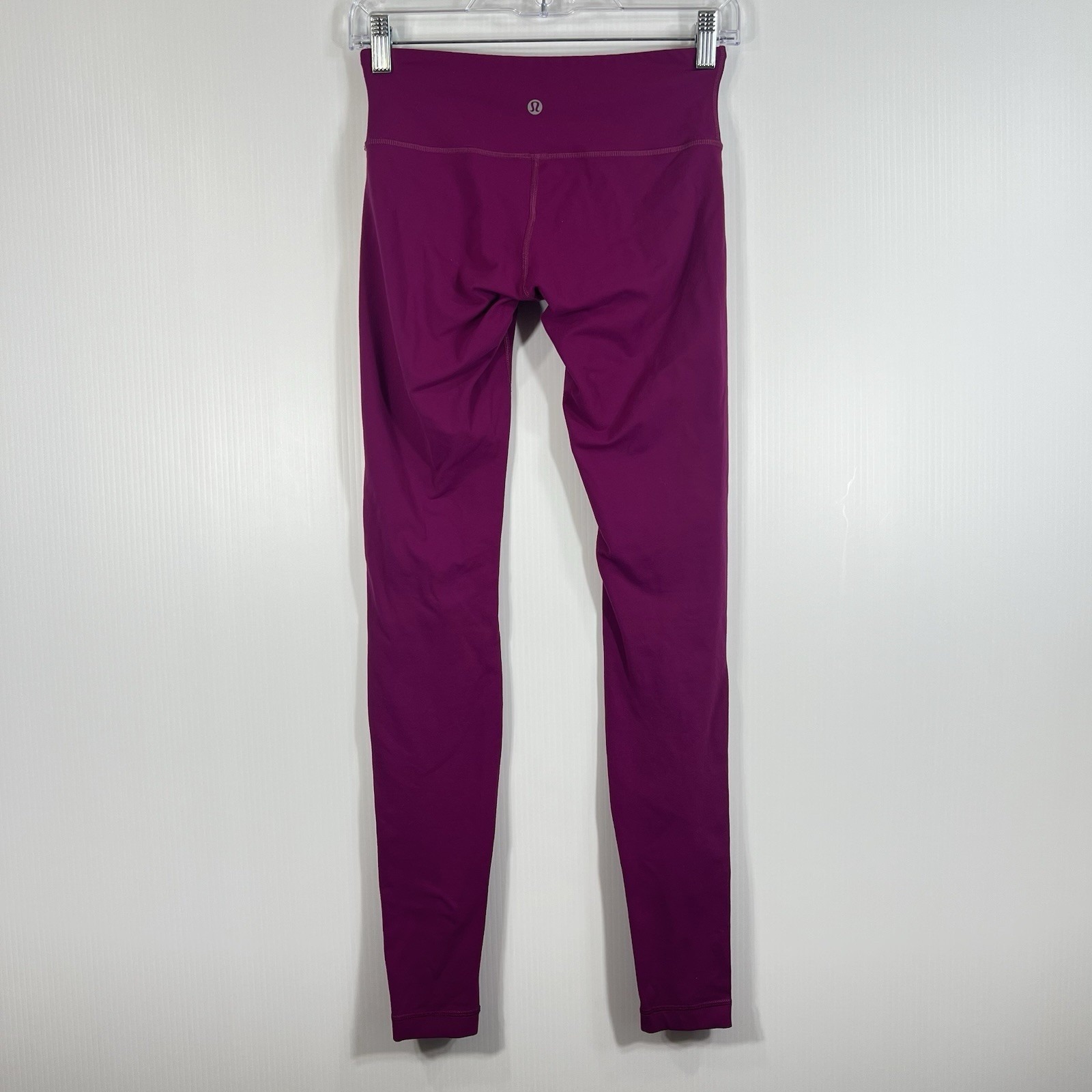 Lululemon Wunder Under Low-Rise Tights Size 4 Magenta Berry